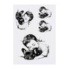 4 x 'Boy Sleeping with French Bulldog ' Temporary Tattoos