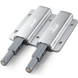 Push to Open Door Catches Jiayi Push Latch Cupboard Magnetic Double Push Opener Latch Heavy Duty Touch Open Door Closing for Drawer Closer Wardrobe Closure