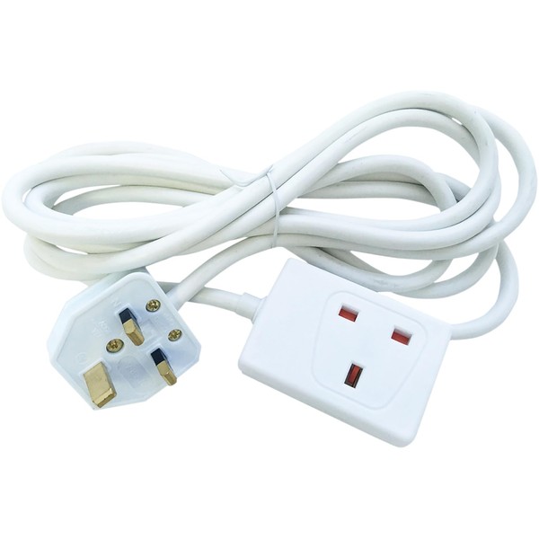 Eagle White Single Gang 13 A Extension Lead (5 Metre)