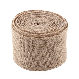 32.8ft Linen Ribbon Roll Woven Rustic Hessian Jute Burlap Ribbon Ideal Crafts Wedding Scrapbooking Wrapping Christmas Decorations (10CM)
