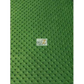 Hug-Z™ Dimple Dot Minky Fabric by The Yard DIY Baby Blankets Decor Clothing Snuggle (Mint Green)