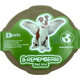 PetPro B Remembered Plantable Pet Ashes Urn - Eco-Friendly, 100% Biodegradable Molded Pulp,Grow a Memorial Plant(no Include The Seeds, is not a Neutralizer)