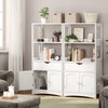 DICTAC Kitchen Pantry Storage Cabinets with Shelves,Drawer and Doors,Microwave Cart
