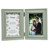 Hampton Frames PALOMA Hinged Double - 4x6 (10x15cm) Sage Green