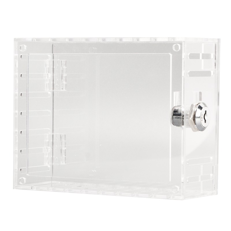 Thermostat Lock Box Transparent Acrylic Universal Clear Cover with 2