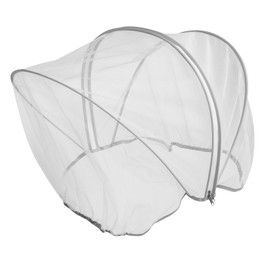 IWOWHERO Crib Tent with Zipper Lightweight Portable Bassinet Canopy for Newborns Breathable Mesh Safety Netting to Keep Cats for Travel and Outdoor Use