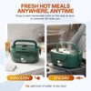 FORABEST Heated Lunch Box 1.5L Tray Electric Lunch Box for
