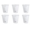 Sterilite 12568006 Open Laundry Hamper, White, 6-Pack