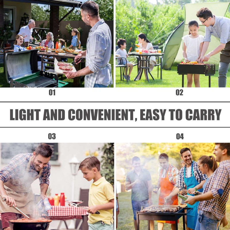 Mipcase Outdoor Square BBQ Grill Cover BBQ Oven Protection Cover