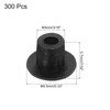 MECCANIXITY 300pcs Plastic Hole Plugs, 5mm (3/16 Inch) Black Screw