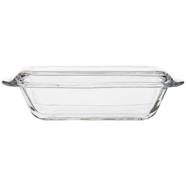 Anchor Hocking Presence Design Butter Dish with Cover