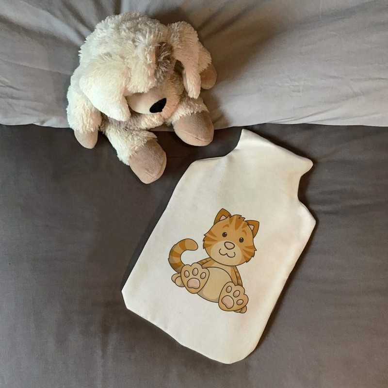 'Sitting Ginger Cat' Hot Water Bottle Cover (HW00022835)