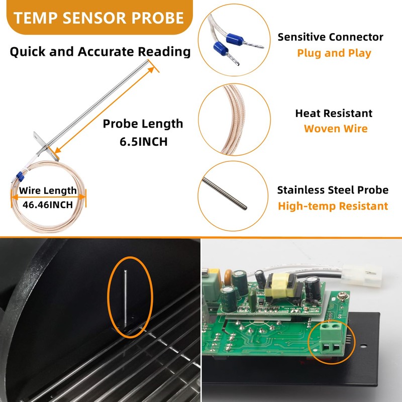 Digital Elite Thermostat Temperature Controller Replacement Parts for Traeger Pellet