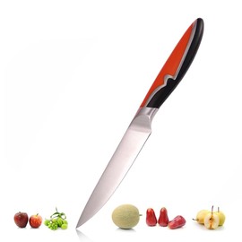 Utaki 果物小包丁 両刃4.3寸フルーツナイフ・130mm 小包丁 ペティナイフ 果物・野菜小刀 430ステンレス鋼+インジェクション成形の柄