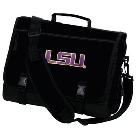 LSU Laptop Bag LSU Tigers Computer Bag or Messenger Bag