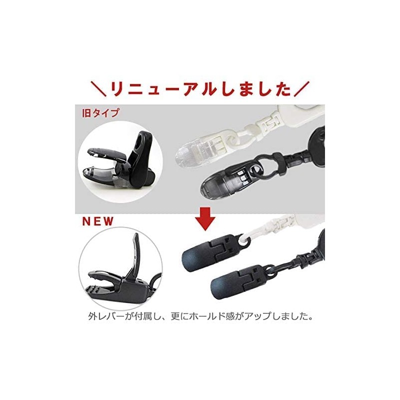 Hawkeye [Black] Putter Cover Holder, Carabiner Power Clip for Grabbing