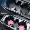 MEAJOO 2PCS Bling Crystal Rhinestone Cup Holder Coaster – 2.75