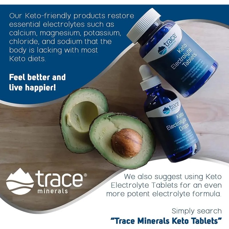 Trace Minerals - Gotas De Electrolitos Keto Keto Friendly