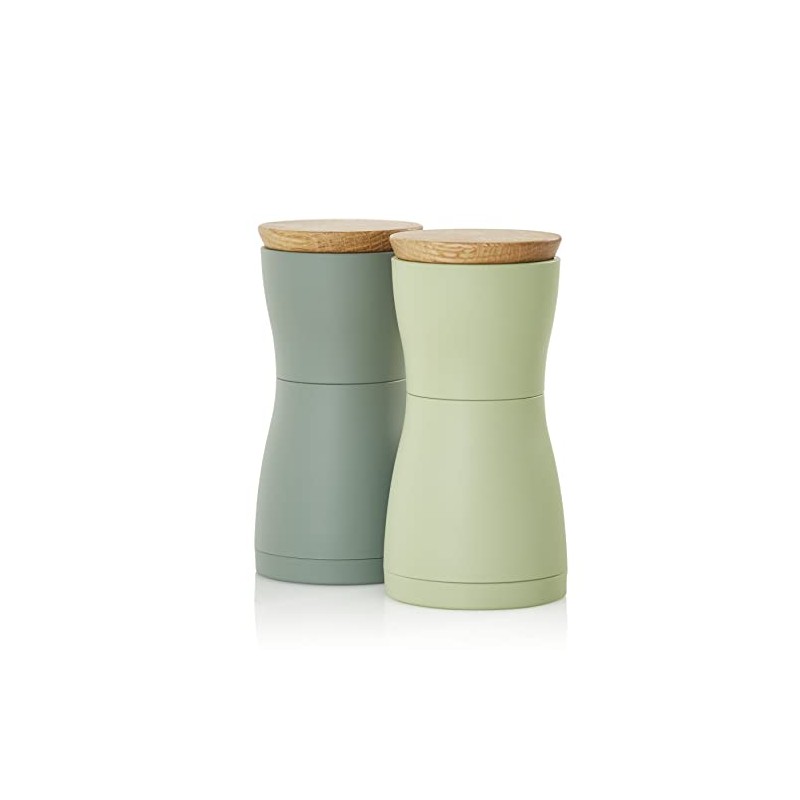 AdHoc Twin Pepper Mill & Salt Mill Set, Dark Green