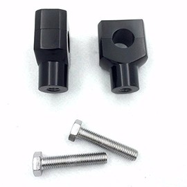 XHT(BC)- Black Round 7/8" 22mm 7/8 Inch Handlebar Riser Clamps For Harley Suzuki Yamaha V-Star 650 Silverado Road Star VTX 1300 C