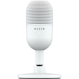 Razer Seiren V3 Mini Micrófono USB: Micrófono De Condensador - Supercardioide - Sensor De Toque para Silenciar con Indicador LED - Amortiguador - Compacto - PC, Discord, OBS Studio, XSplit - Blanco