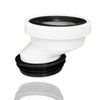 ieron 5cm Offset Toilet Connection Pipe, Plastic Excentric Angled Rigid