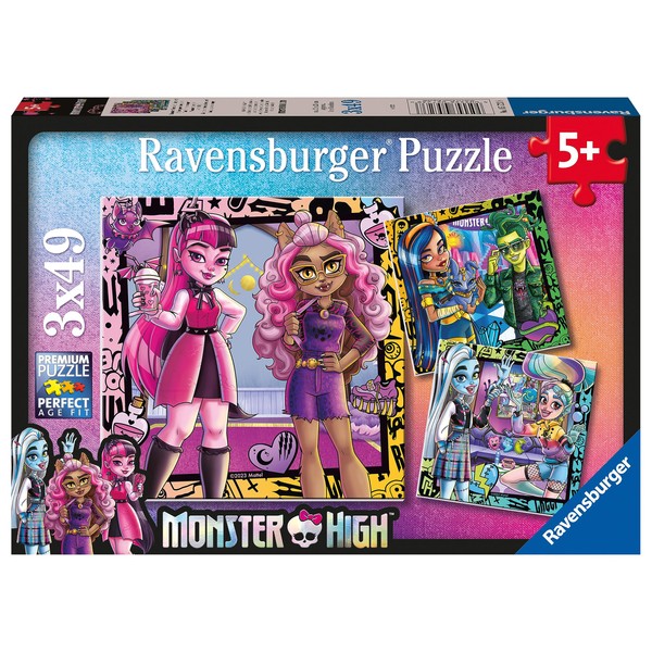 Ravensburger 5723 Monster High 3X 49 Piece Jigsaw Puzzles for Kids Age 5 Years Up