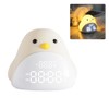 Cartoon Cute Bird Night Light Alarm Clock Silicone Touch USB