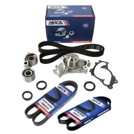 MOCA Timing Belt Kit Water Pump Drive Belt fit 05-06 for Lexus ES330 3.3L, 05-06 for Toyota Camry 3.3L, 05-06 for Toyota Camry 3L, 05-06 for Toyota Sienna 3.3L, 05-06 for Toyota Solara 3.3L