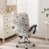 BSYMDH - Funda elástica para silla de computadora, con cierre,