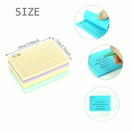MAIHUO 504 Sheets to Do Post It Notes,to Do List Sticky Note,12 Color Notepad,Post It Note Tags