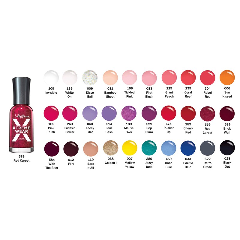 Sally Hansen Hard as Nails Xtreme Wear, Pacific Blue, 0.4