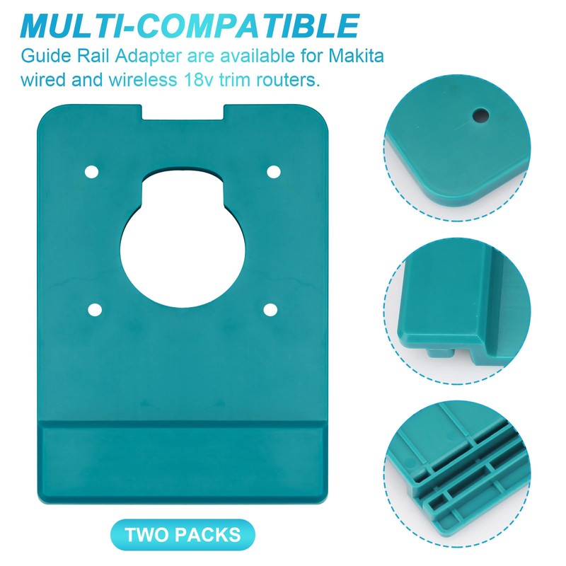 Aulpq Guide Rail Adapter for Makita Router XTR01Z,RT0700C&RT0701C, Track Saw