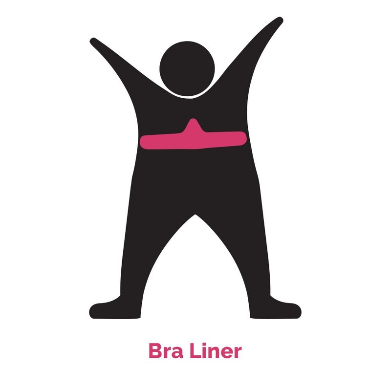 Moisture Wicking Cotton Bra Liners: (Pack of 3) Size M,