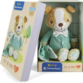 Clementoni Perrito+ Baby S.p.A 17417 Plush Toy for Babies, Multi-Colour, Colourful, One Size