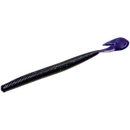 Zoom Magnum UltraVibe Speed Worm-Pack of 8 (Junebug Red, 7.5-Inch)