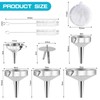 Gucass 9-Piece Stainless Steel Funnel Set, Kitchen Funnel with Handle,