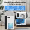 FancyBark Dehumidifiers for Home, 99oz Water Tank Dehumidifier for Bedroom