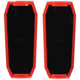 Molten GG0033-KR Shin Guard Flex, Hinged Structure, Medium Size, Black and Red