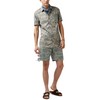 Buffalo David Bitton Men's Flat Front Short, Army Green Garment