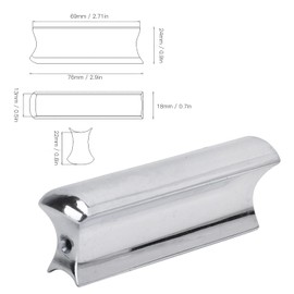 Guitar Slide Bar Stick Picks Guitar Slide Metal Steel Tone Bar Solid Instrument Accessories with 4 Pick for Lap Steel Guitar(Silver)