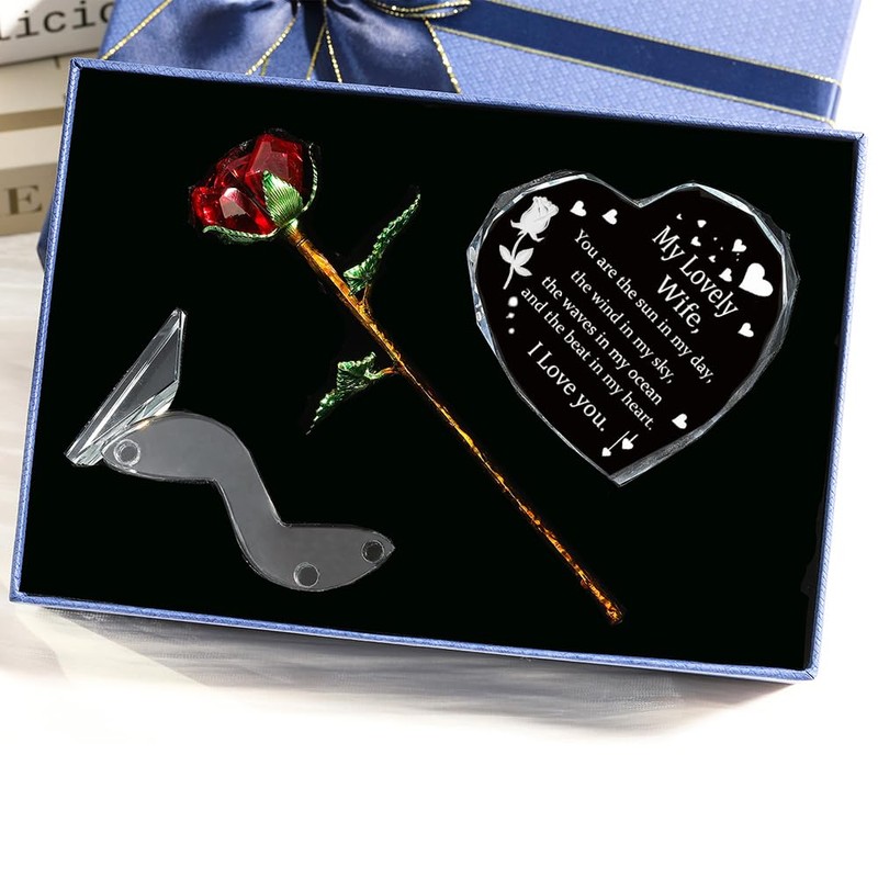 XuanMingyuan Crystal Rose Heart Set