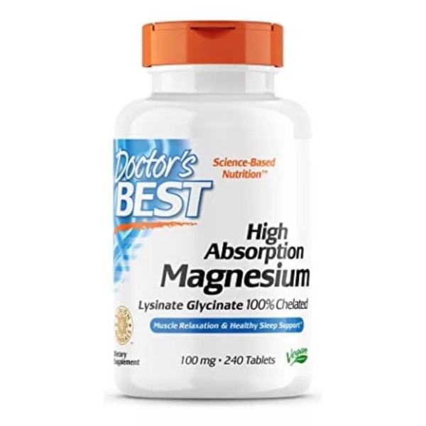 Doctor's Best Magnesio De Alta Absorción 240 Tabletas Salud Total Eg Ff1