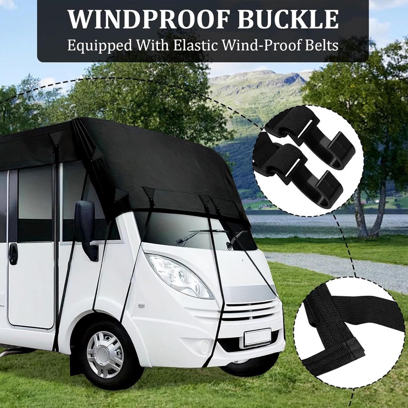 HFKJway Rv Covers - 210D Oxford Cloth Camper Cover -