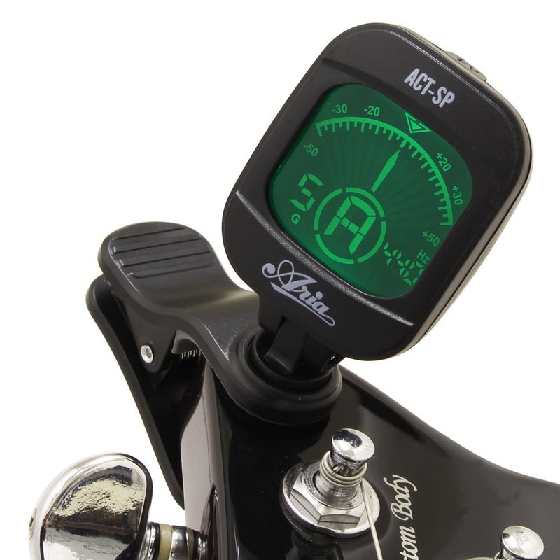 ARIA ACT-SP BK Clip-on Multimode Tuner, Black