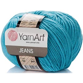 55% Cotton 45% Acrylic YarnArt Jeans Sport Yarn 1 Skein/Ball 50 gr 174 yds (33)