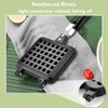 Non-Stick Waffle Iron, 30 x 14.5 cm Sandwich Maker with