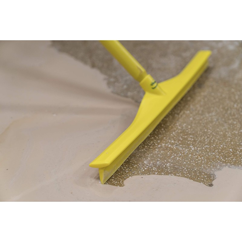 Vikan 71603 Rubber Polypropylene Frame Single Blade Squeegee, 24", Blue