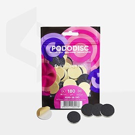STALEKS PRO Expert PODODISC L - Abrasivos desechables para lima de pies (grano 80, 50 piezas) - Limas abrasivas de capa de espuma suave para eliminación de callos pesados