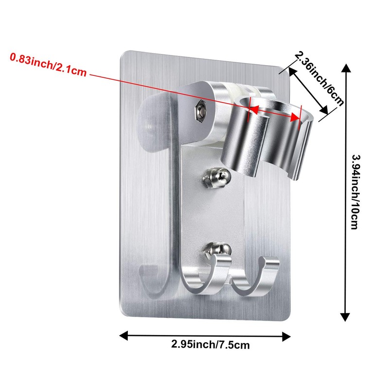CHENGU 2 Pcs Shower Head Holder Strong Adhesive Shower Head